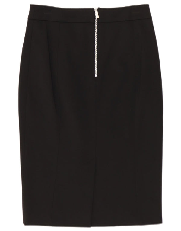 KAREN MILLEN Damska spódnica ołówkowa UK 8 Small W26 Czarna wiskoza