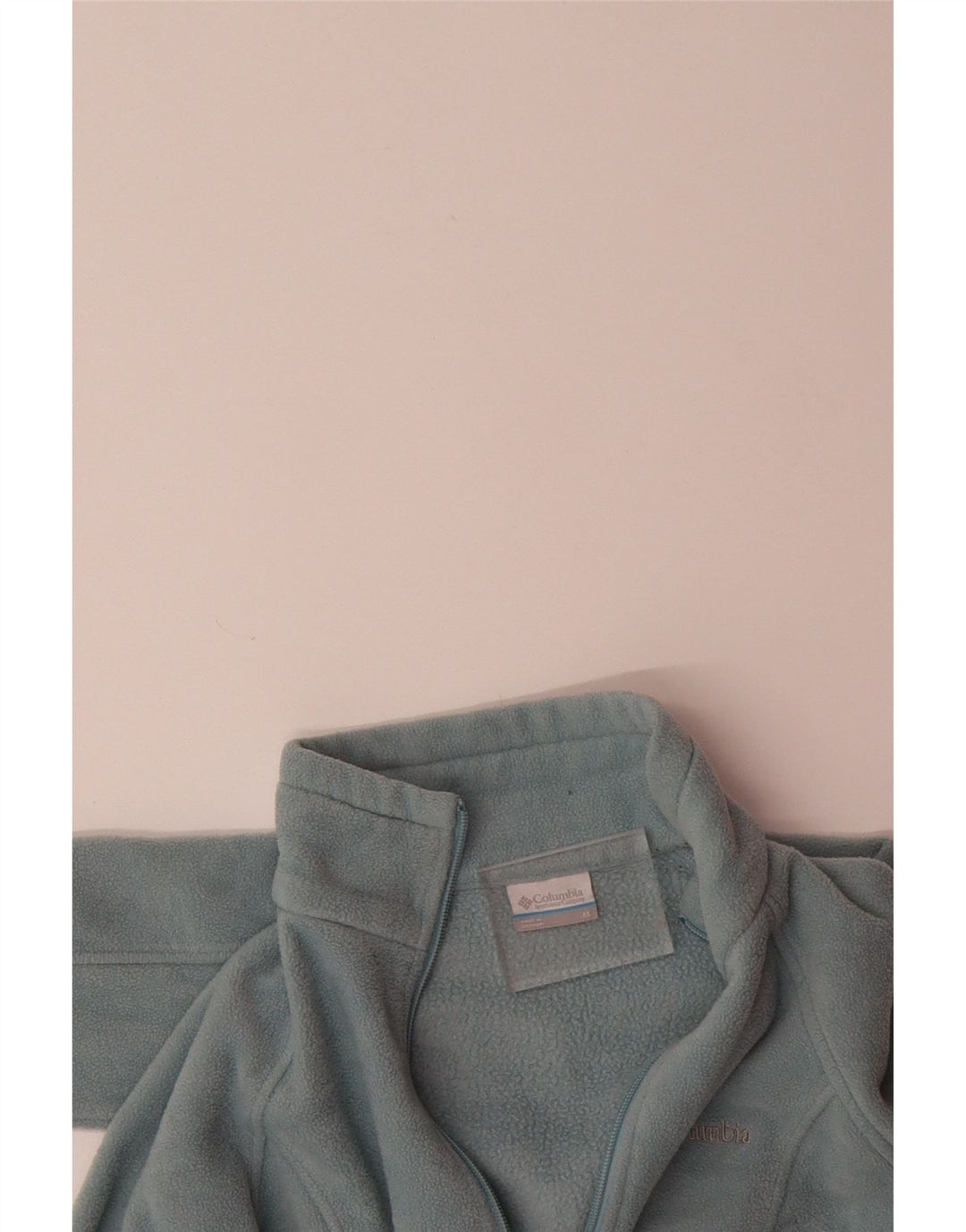 COLUMBIA Womens Fleece Jacket UK 14 Medium Blue Polyester