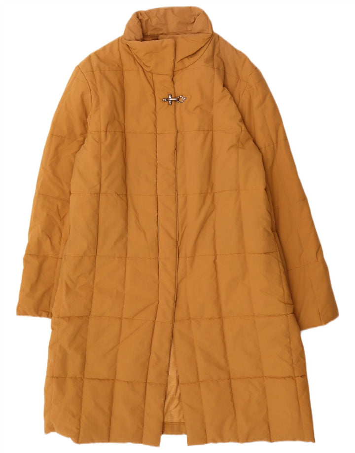 Damski płaszcz wyściełany Slam UK 16, duży, brązowy nylon