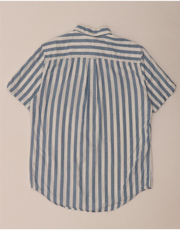 Męska koszula z krótkim rękawem Ben Sherman, bawełniana w średnie niebieskie paski