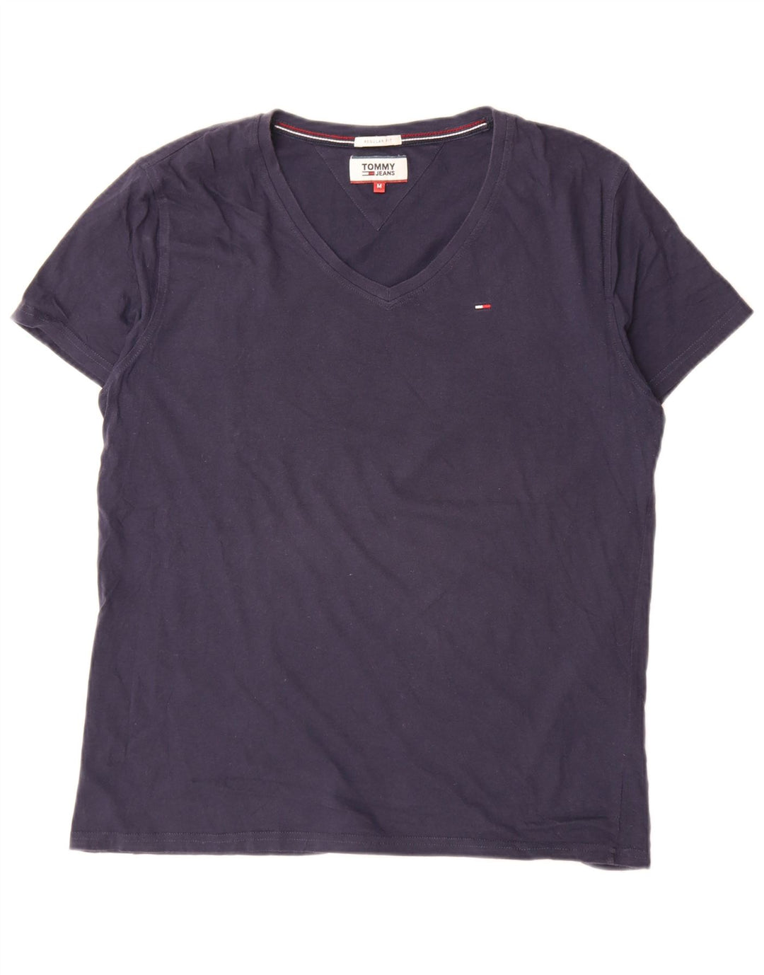 T-shirt męski Tommy Hilfiger o regularnym kroju, średni, granatowy, bawełniany
