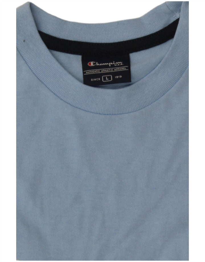 Męski T-shirt Champion z grafiką, duży, niebieski