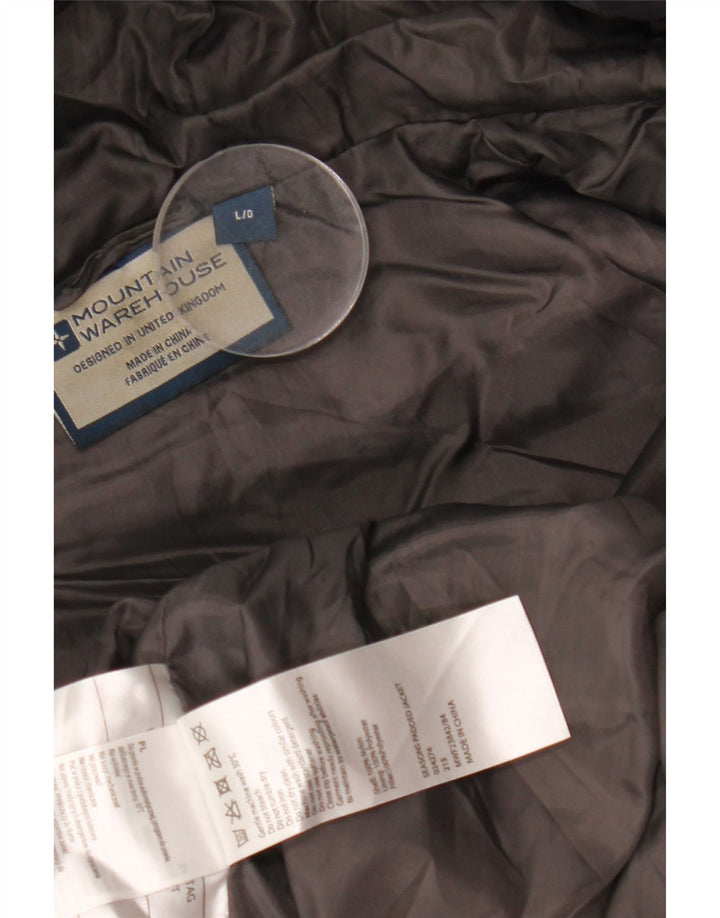 MOUNTAIN WAREHOUSE Męska ocieplana kurtka z kapturem UK 40, duża, czarna, z blokami kolorów