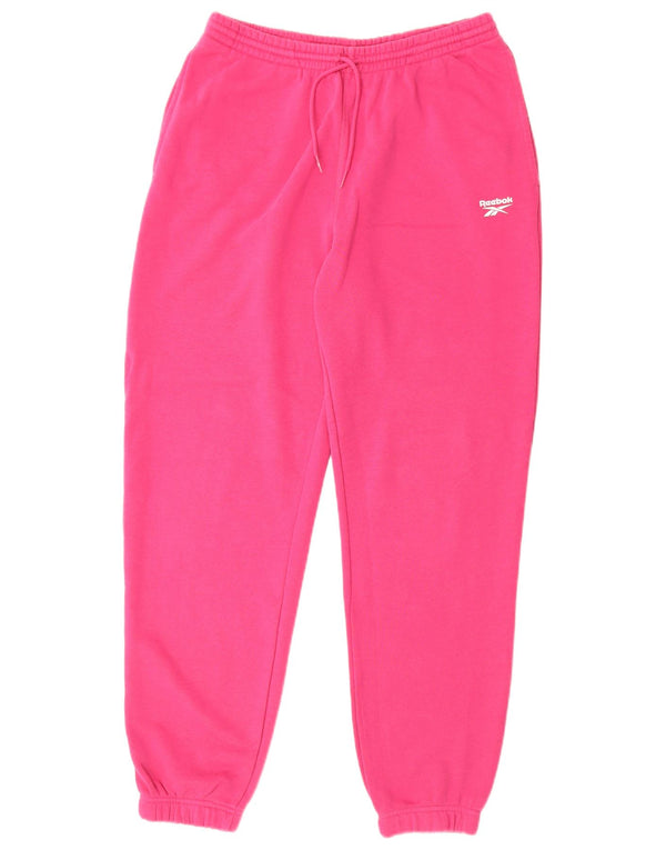 Damskie spodnie dresowe Reebok Joggers UK 14 Średnioróżowe bawełniane