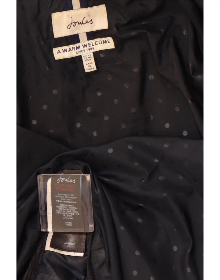 Damska ocieplana kurtka JOULES UK 12, średni czarny poliester