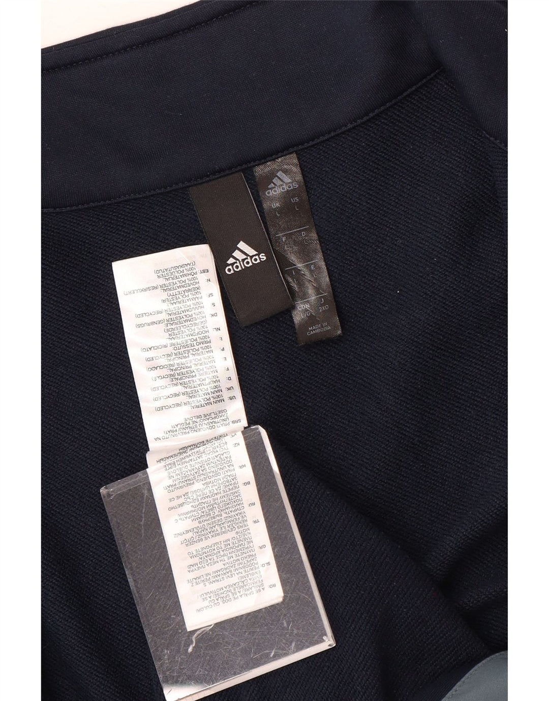 Męska kurtka dresowa Adidas Aeroready, duża, granatowa, z blokami kolorów