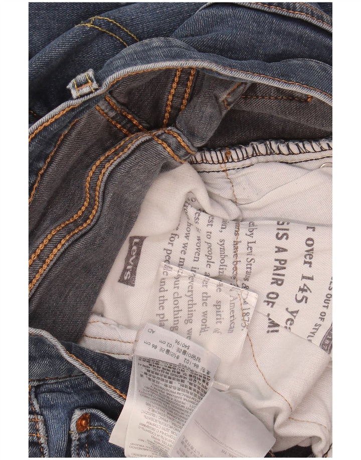 Męskie jeansy LEVI'S 512 Slim, zwężane, W34 L30, niebieska bawełna