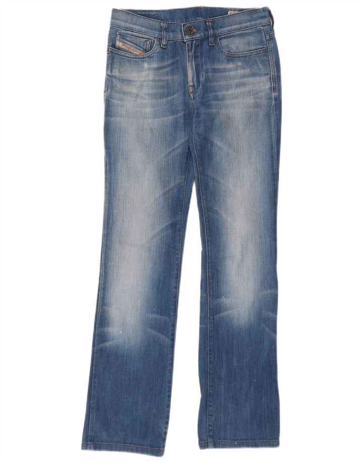 Diesel Damskie Bootzee Slim Bootcut Jeansy W25 L30 Niebieska bawełna