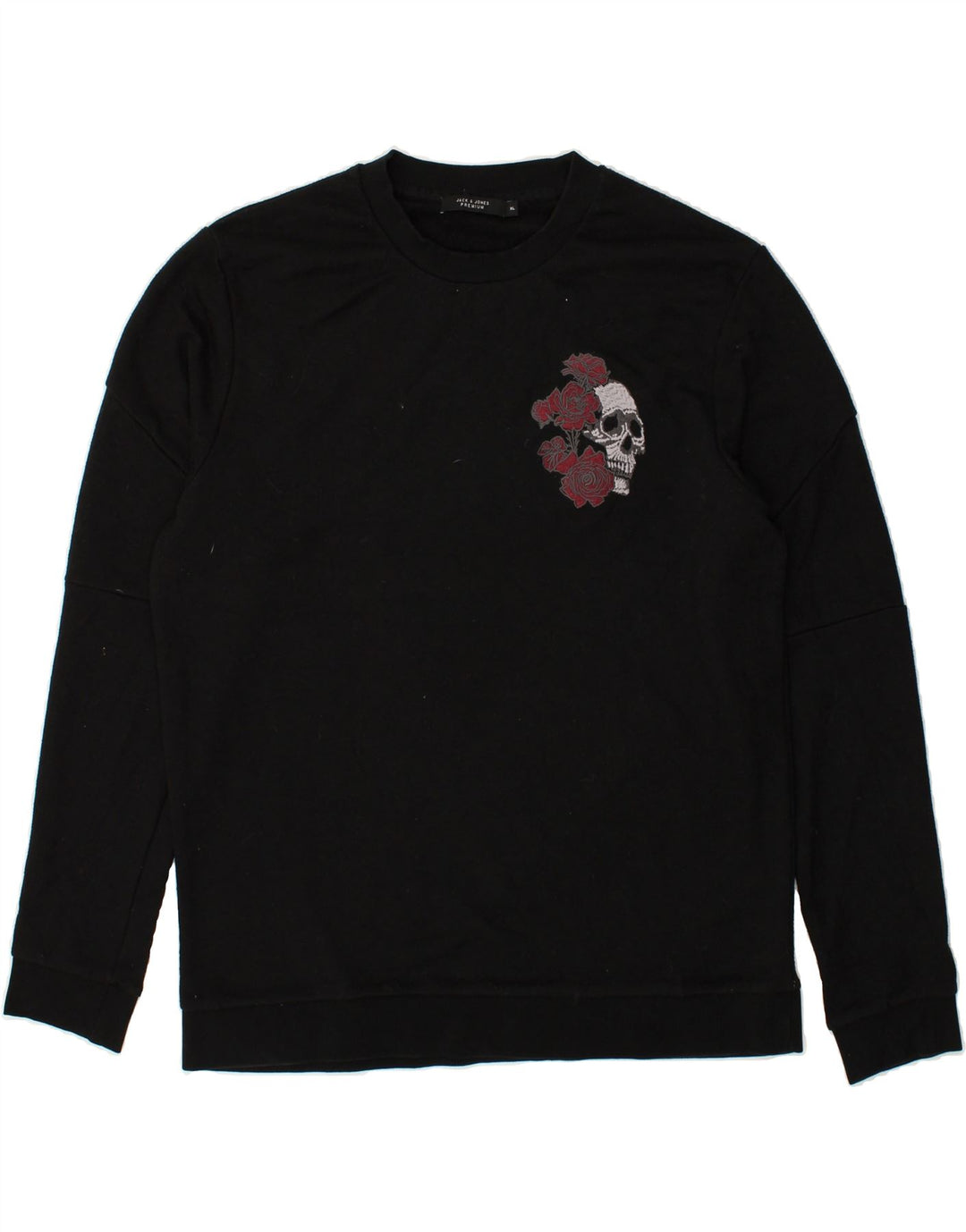 JACK & JONES Mens Sweatshirt Jumper XL Black Polyester | Vintage Jack & Jones | Thrift | Second-Hand Jack & Jones | Used Clothing | Messina Hembry 