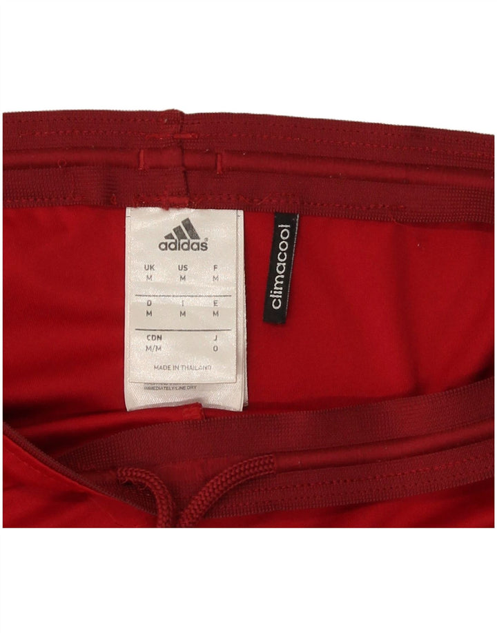 Męskie spodenki sportowe Adidas Climacool, średni czerwony poliester