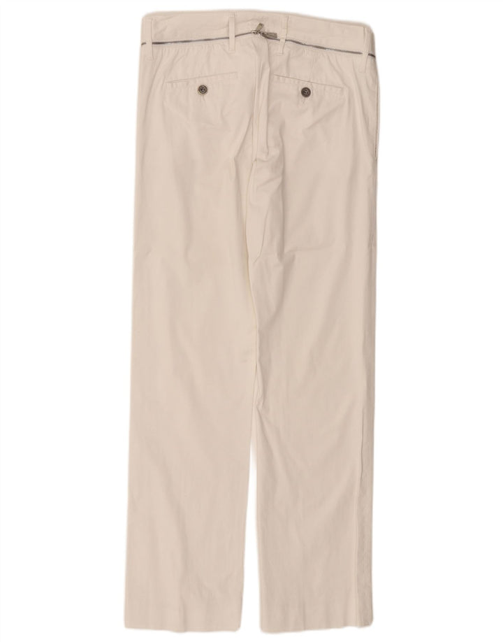 Proste spodnie damskie RICHMOND IT 46 duże W32 L31 białe