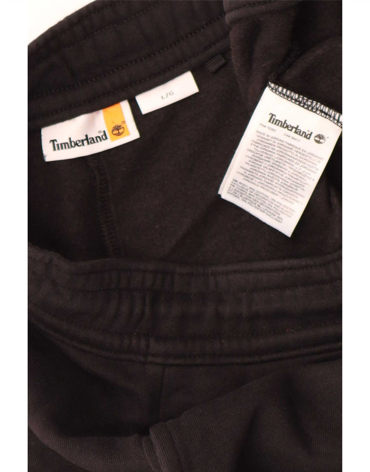 Męskie spodnie dresowe Timberland Joggery, duże, czarne, bawełniane