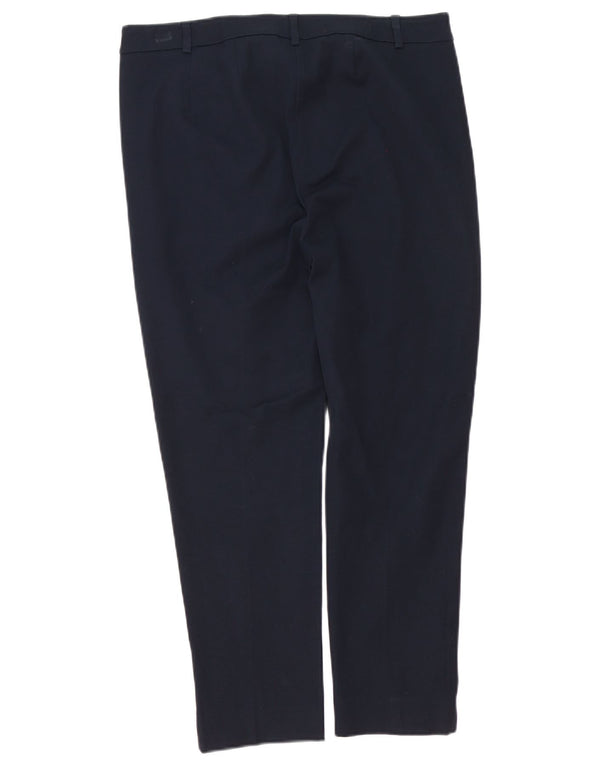 Spodnie damskie Marks & Spencer Straight Suit UK 14 Large W34 L27 Granatowe
