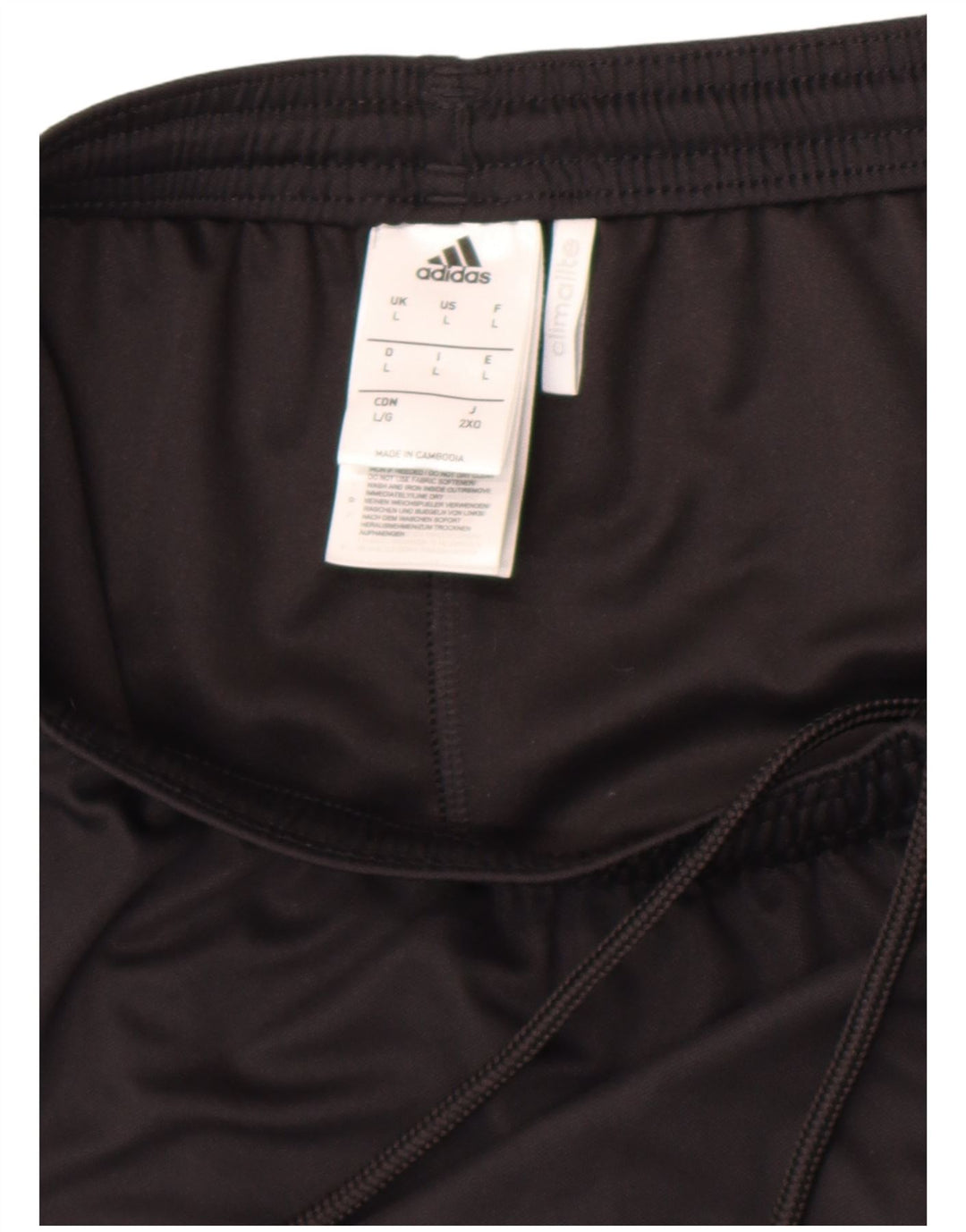 Męskie spodenki sportowe Adidas Climalite, duże, czarne, poliestrowe