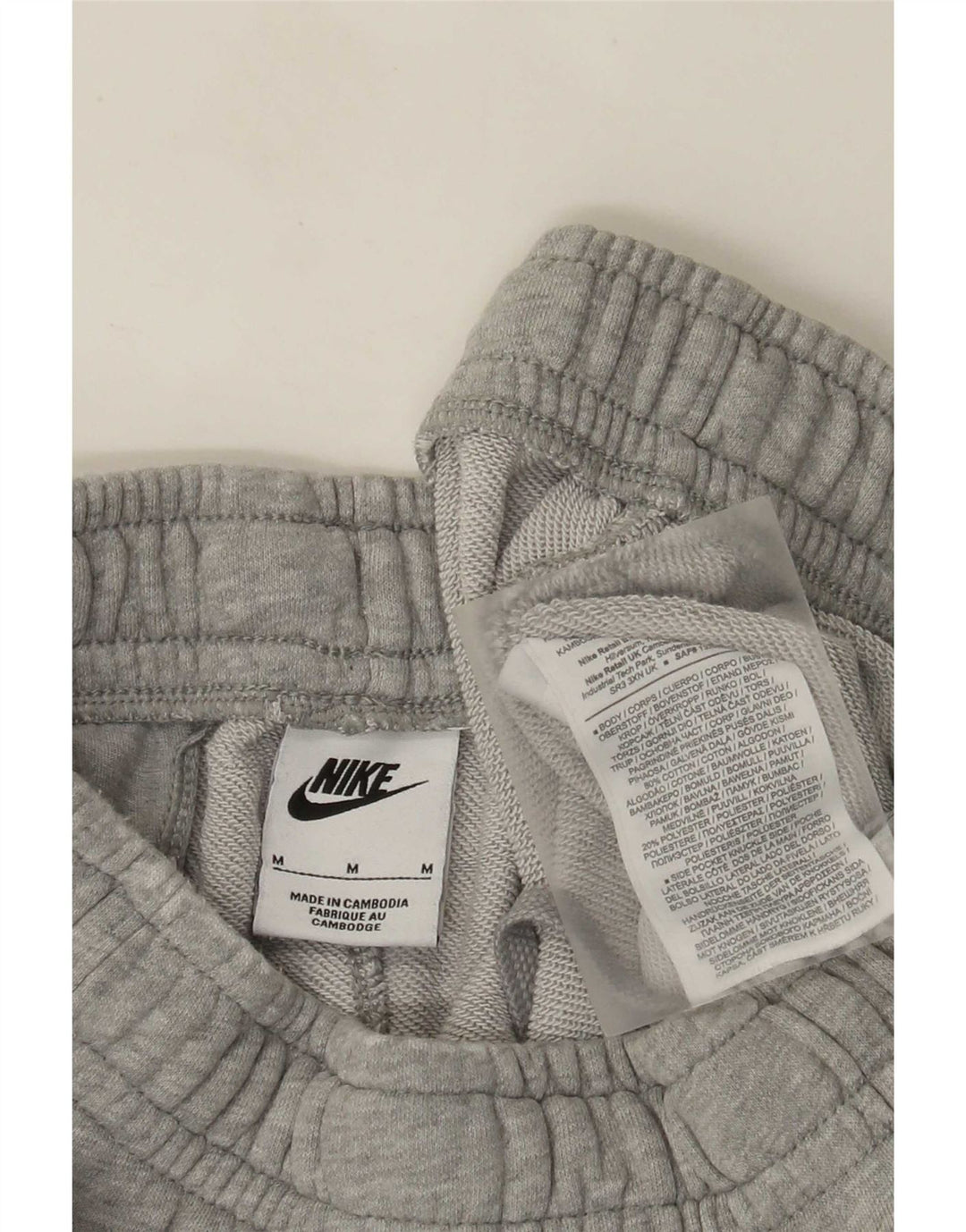 Męskie spodnie dresowe Nike Joggers Średnioszary, bawełniany nakrapiany