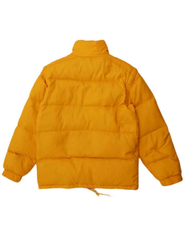 Vintage męska ocieplana kurtka UK 40, duża, żółta, poliester