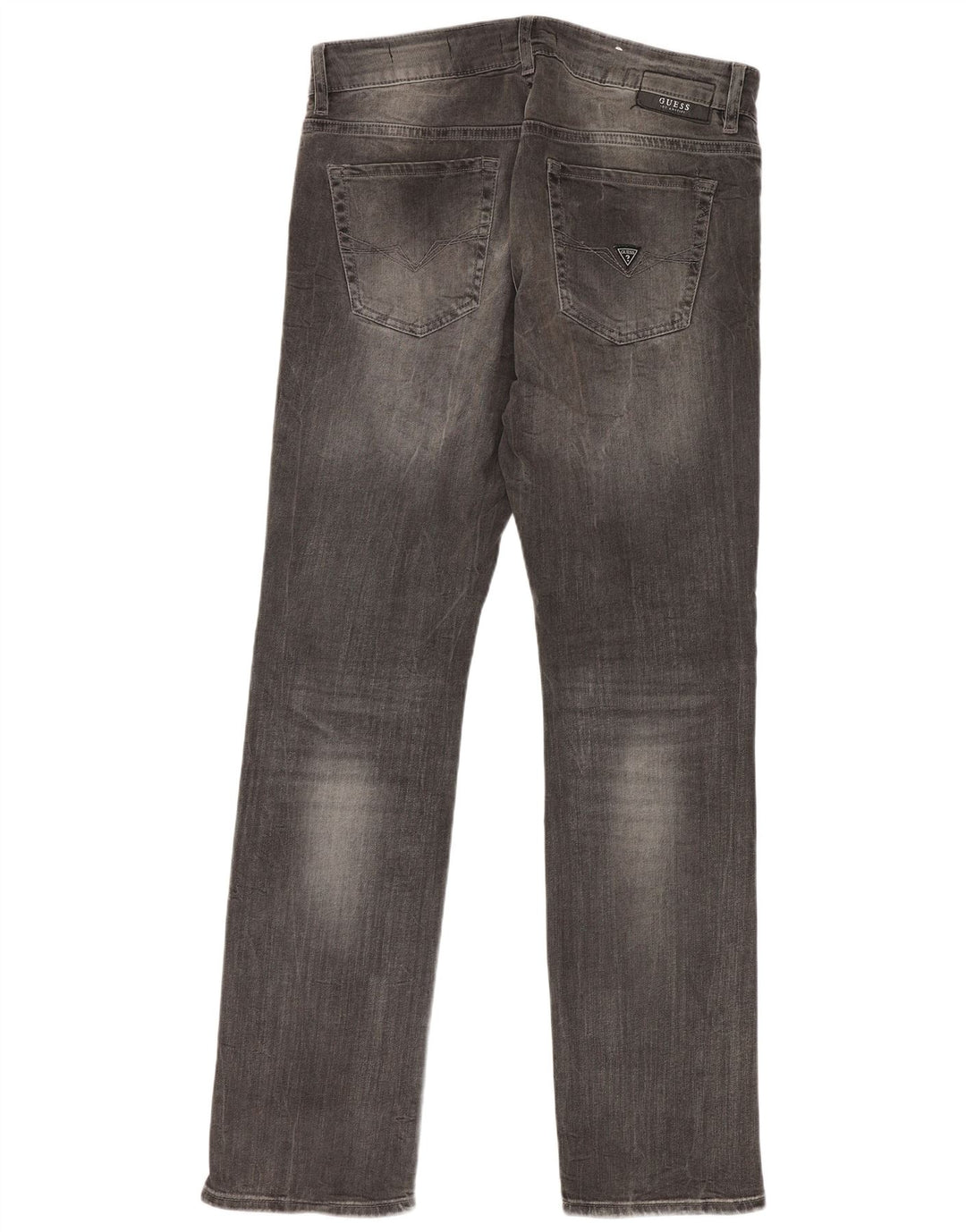 Jeansy Guess Męskie Anioły W30 L32 Szare Bawełniane