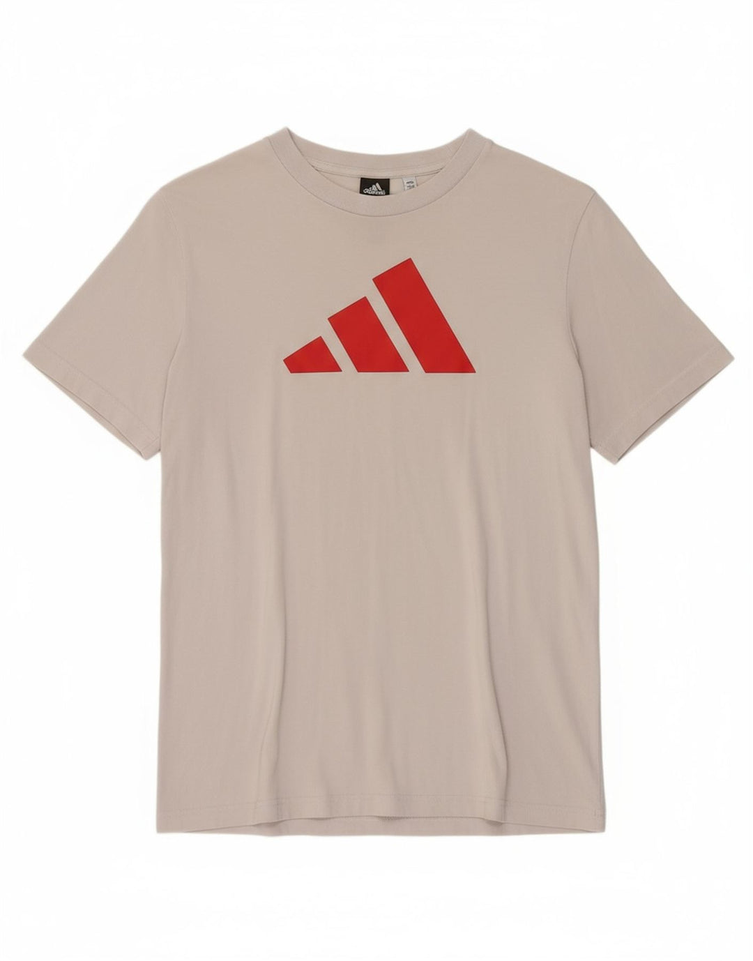 ADIDAS Mens Graphic T-Shirt Top Small White Cotton