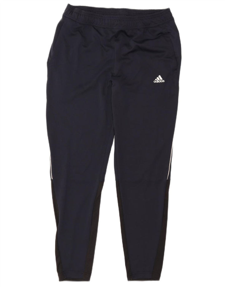 Męskie spodnie dresowe Adidas Aeroready, duże, granatowe, z poliestru