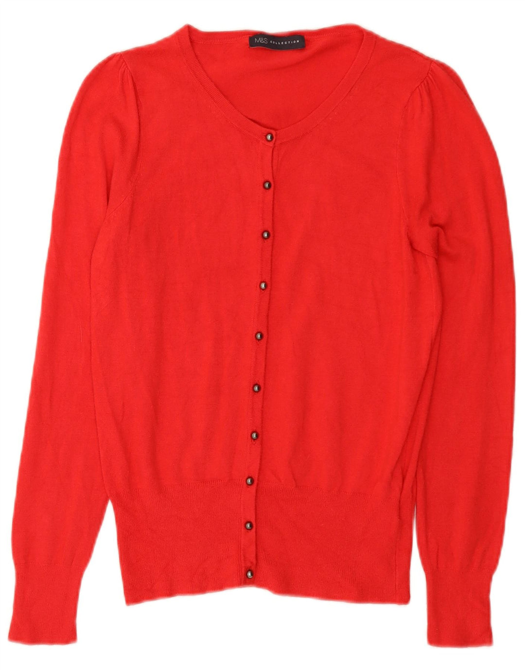 Marks & Spencer Damski sweter kardigan UK 8 Small Red Wiskoza