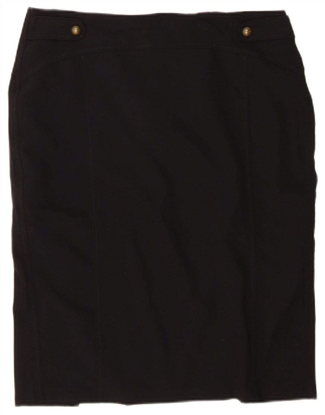 MARKS & SPENCER Womens Pencil Skirt UK 16 Large W34 Black Polyester