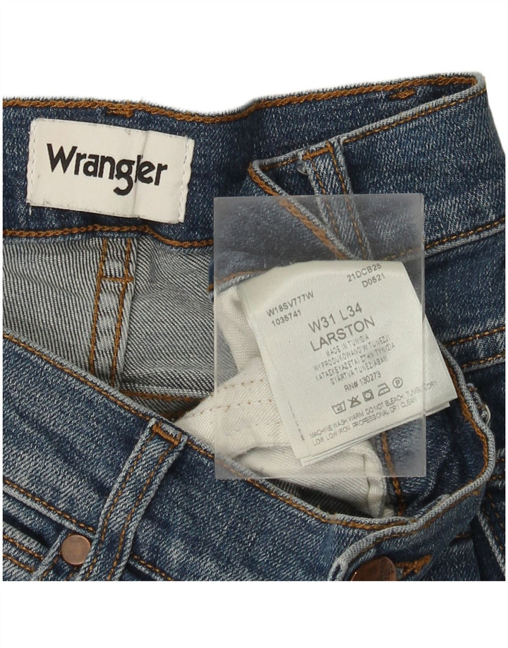 WRANGLER Męskie jeansy Larston Slim W31 L34 Niebieskie, bawełniane