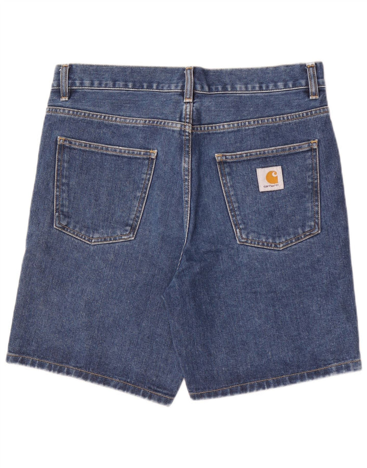 Męskie spodenki jeansowe Carhartt W31 Średnioniebieskie, bawełniane