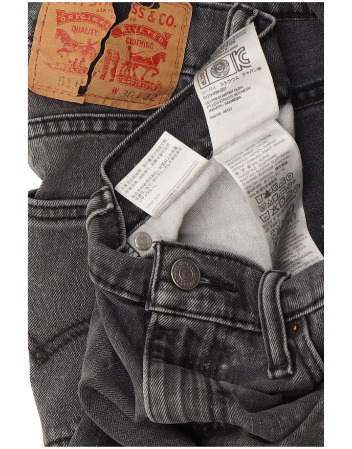 Damskie jeansy Levi's 511 Slim W30 L28 Szara bawełna