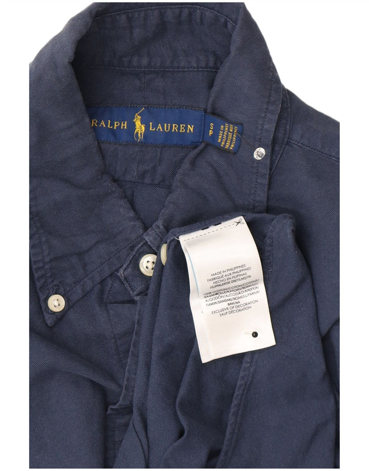 Koszula męska Ralph Lauren, mała, granatowa, bawełniana