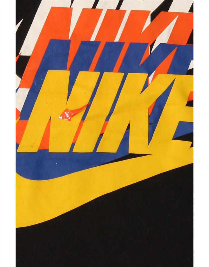Męski T-shirt z grafiką Nike, duży, czarny, bawełniany
