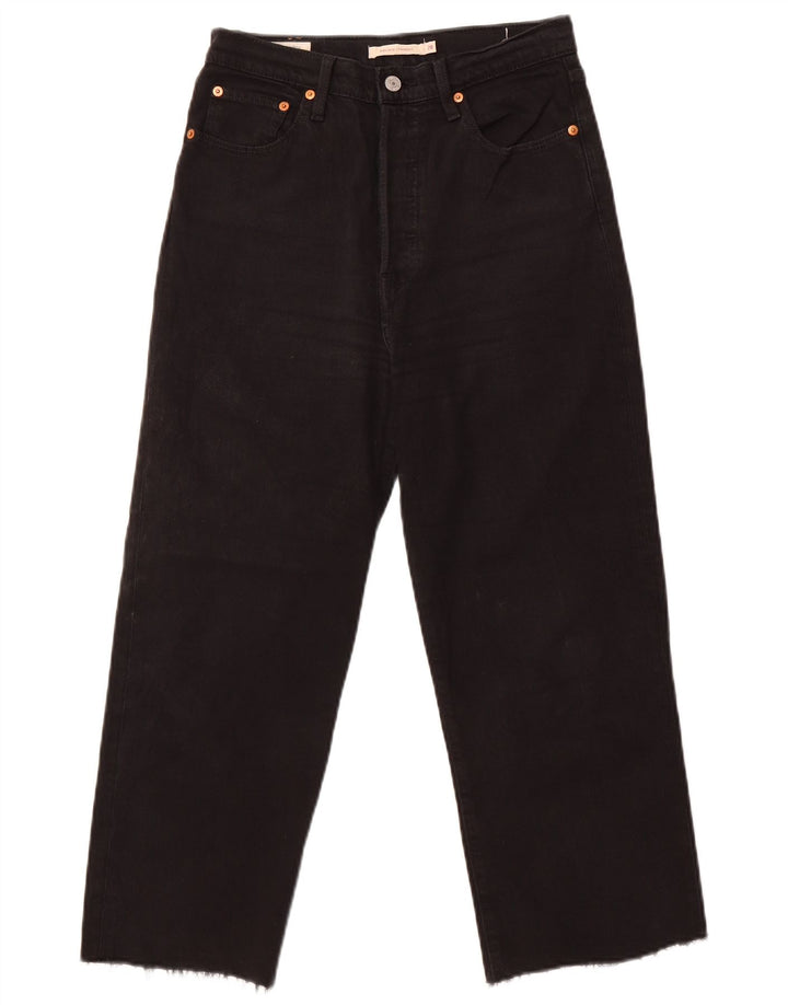 Damskie jeansy Levi's Ribcage Cropped W28 L24 Czarne