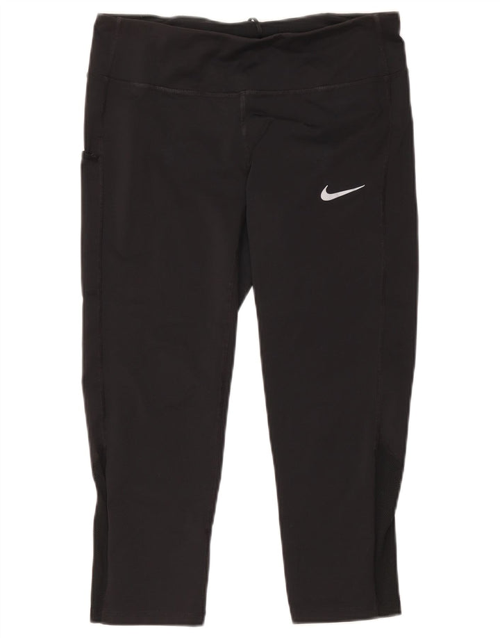 Damskie legginsy Nike Capri UK 14, średnie czarne