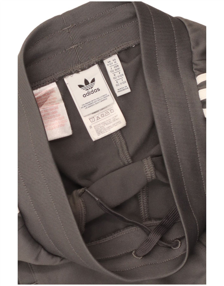 Chłopięce spodnie dresowe ADIDAS Joggery 11-12 lat Szary poliester