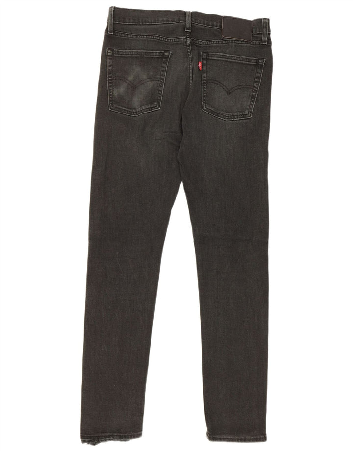 Męskie jeansy slim fit Levi's W32 L32 Czarna bawełna