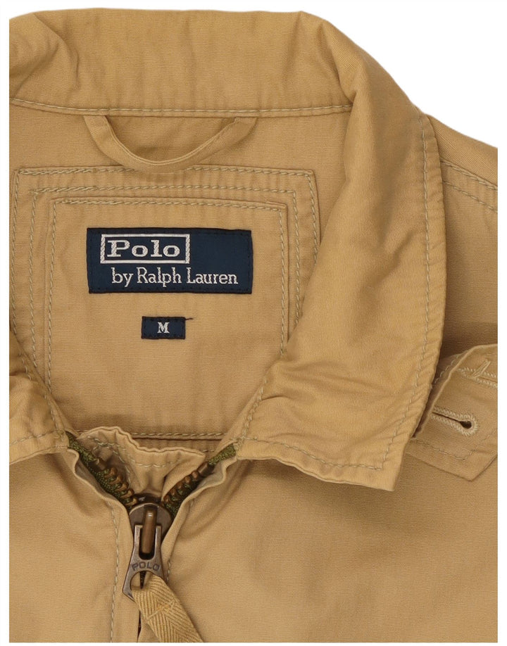 Męska kurtka bomberka Polo Ralph Lauren UK 38 Średnia beżowa bawełna