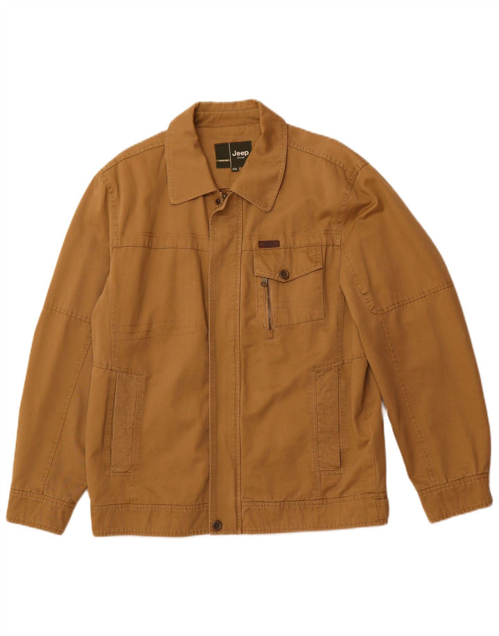 Męska kurtka bomberka Jeep UK 44 2XL brązowa