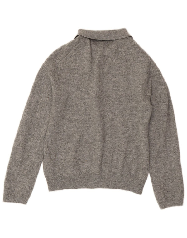 Damski sweter z golfem Zara UK 18 XL, szary, wełniany w cętki