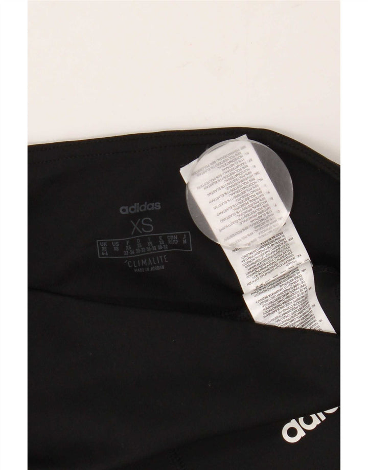Damskie legginsy Adidas Climalite UK 4/6 XS, czarny poliester