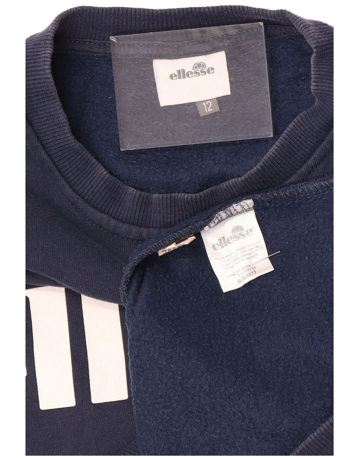 Damski sweter oversize ELLESSE UK 12, średni granatowy