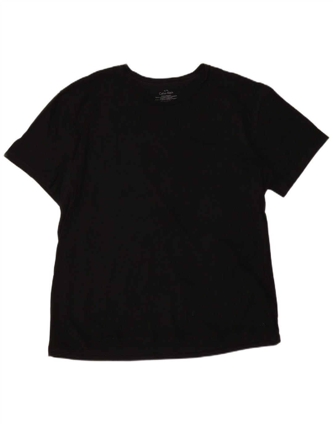CALVIN KLEIN Męski T-shirt Top XL, czarny, bawełniany