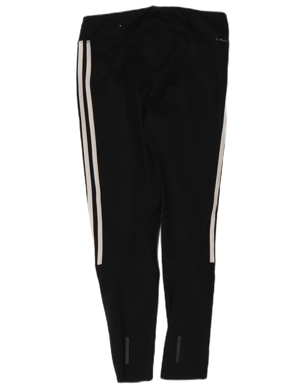 Damskie legginsy Adidas Crop UK 12/14 Średni czarny poliester sportowy