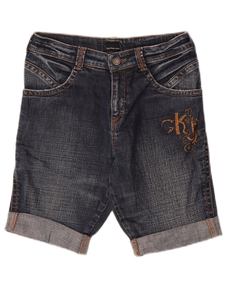 Damskie spodenki jeansowe Calvin Klein W26, małe, granatowe