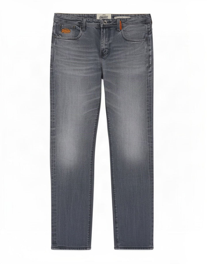 Męskie jeansy Superdry Slim W36 L34 Niebieskie, bawełniane