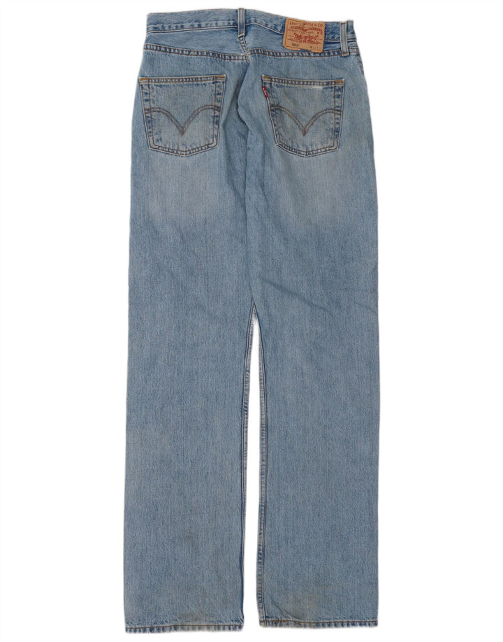 Męskie jeansy Levi's 501 Straight W30 L34 Niebieskie bawełniane