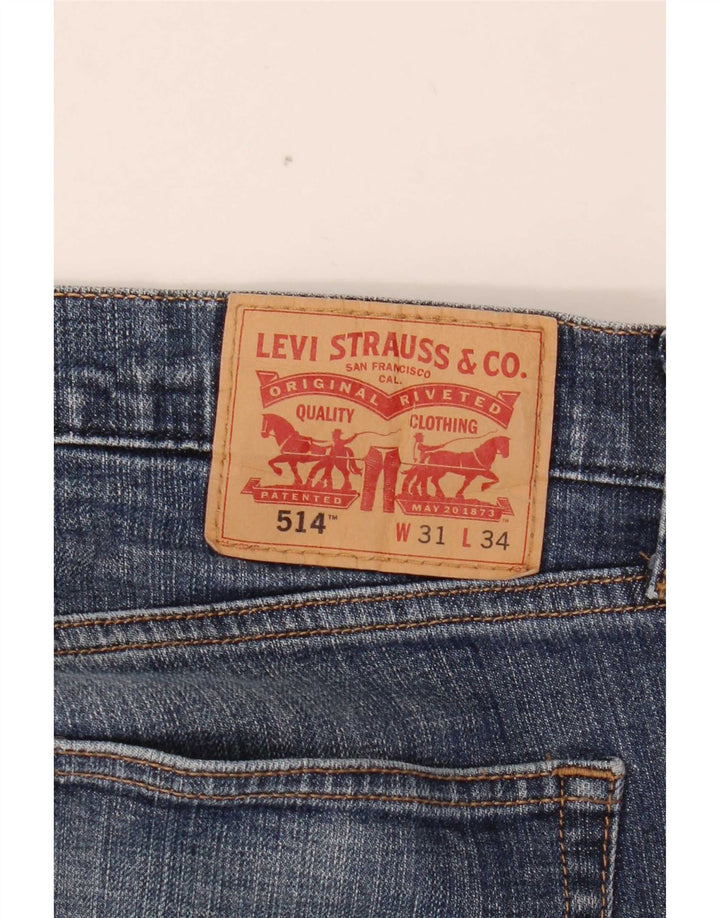 Męskie jeansy Levi's 514 Straight W31 L30 Niebieskie