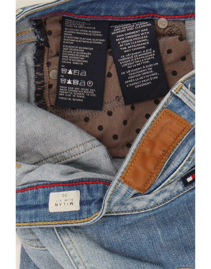 Damskie spodenki jeansowe Tommy Hilfiger Milan Distressed Medium W30 Blue