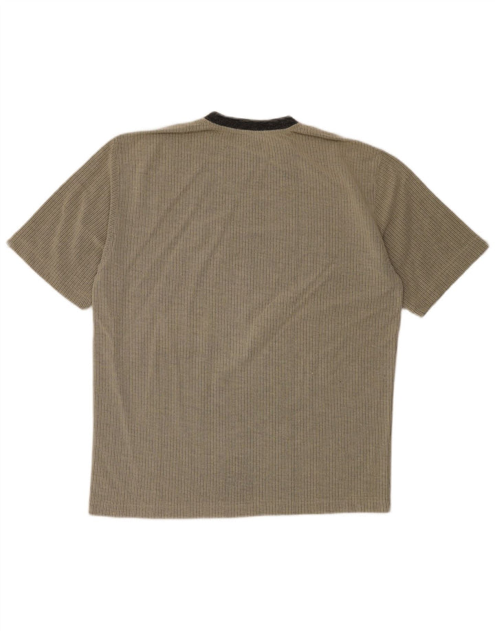 T-shirt męski Tessitore, duży, szary, w prążki