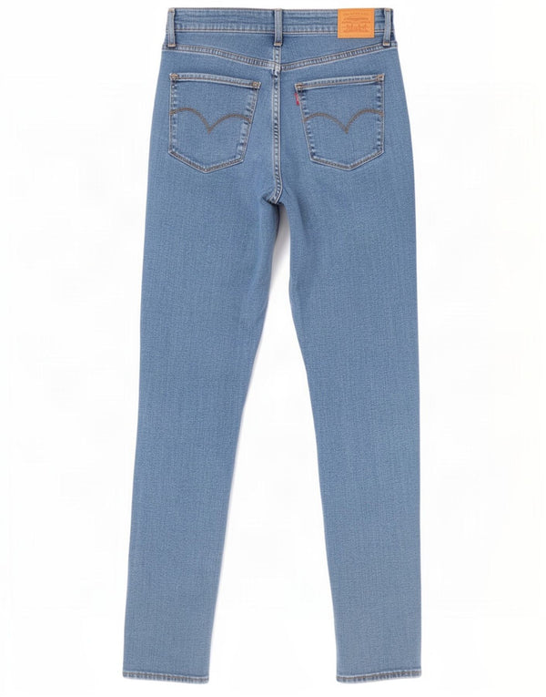 Damskie jeansy Levi's 721 Skinny z wysokim stanem W30 L30 Niebieski Lyocell