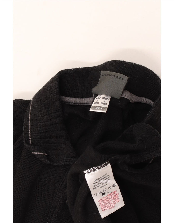Męska koszulka polo Umbro, średnia czarna, bawełniana