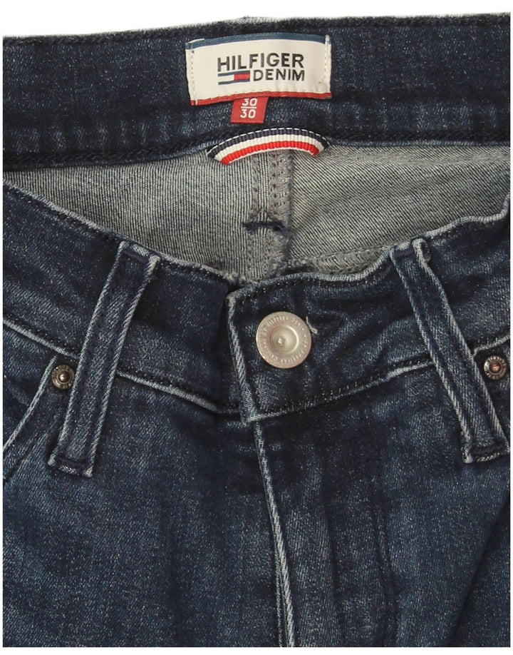 Damskie jeansy rozkloszowane Tommy Hilfiger W30 L30 Granatowa bawełna